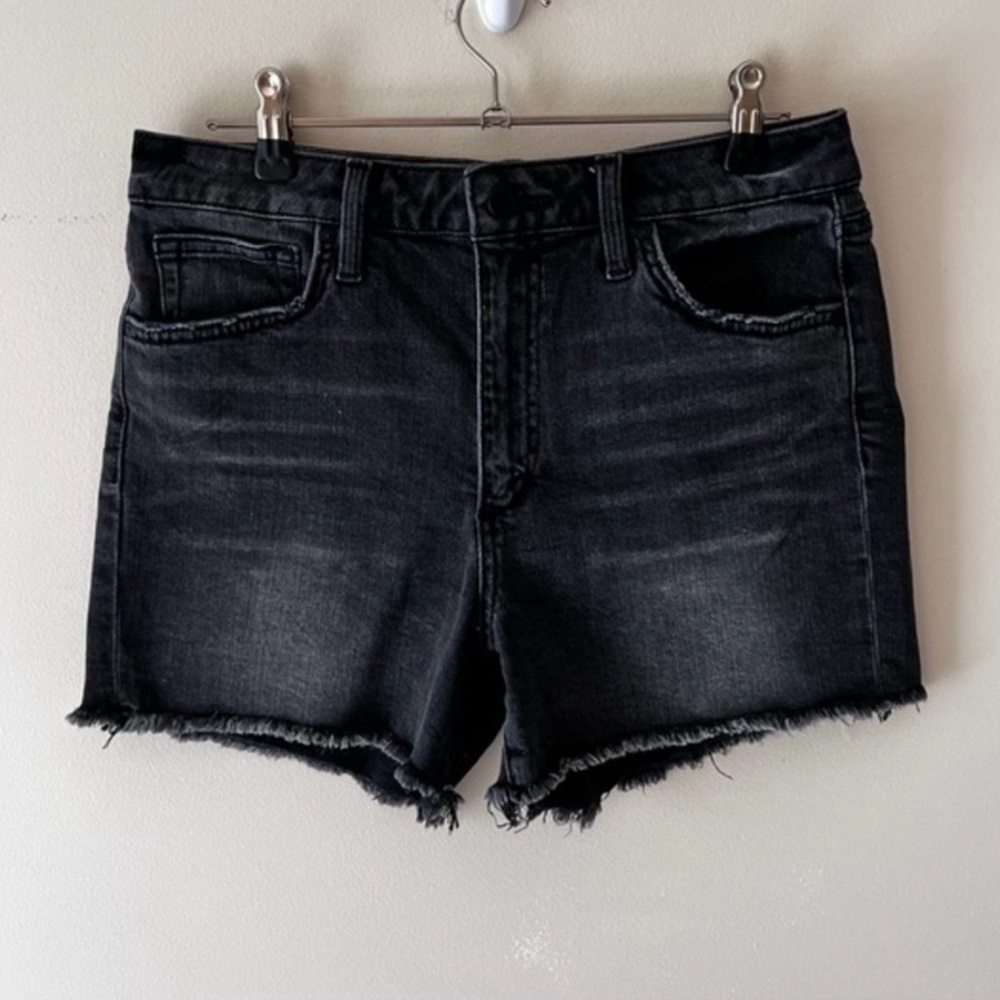 Joe’s Black Jean shorts frayed cutoff mid rise size 27